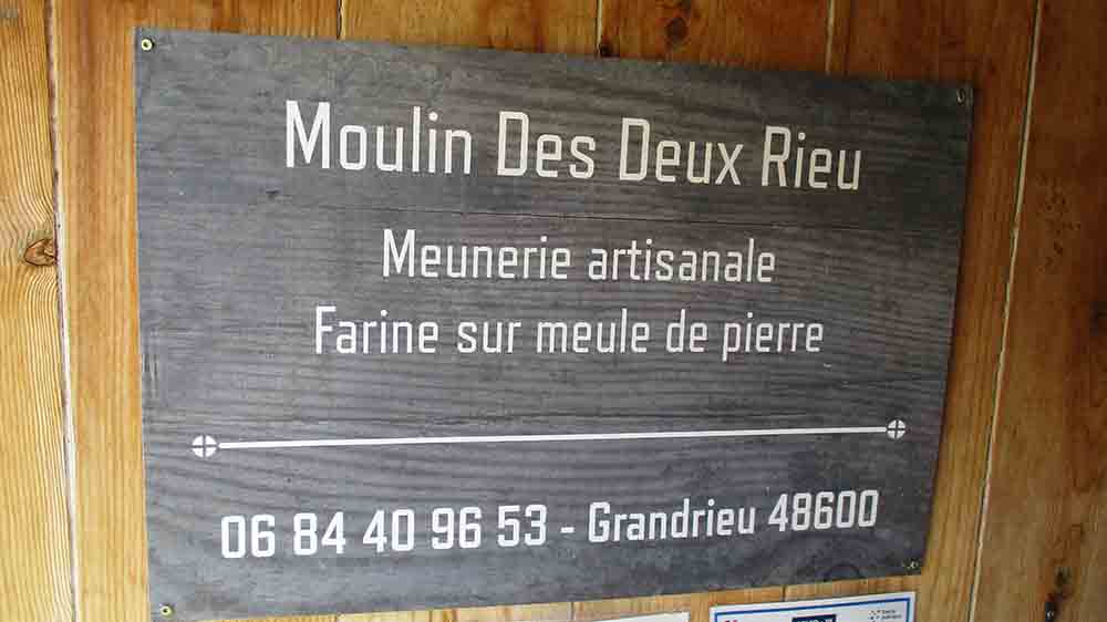 Visite du moulin des deux Rieu à Grandrieu