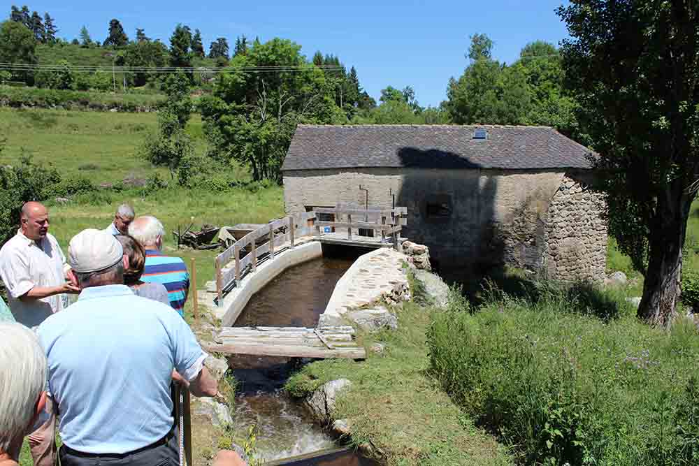 Visite du Moulin de Grandrieu en date du samedi 26 juin 2021 - Le béal et le bassin d'amenée d'eau