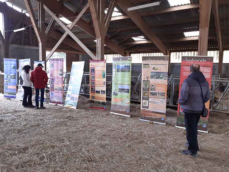 Fête de la biodiversité à la ferme du Gévaudan du samedi 21 mai 2023 - Tour du hangar au cas où avant l'intempérie