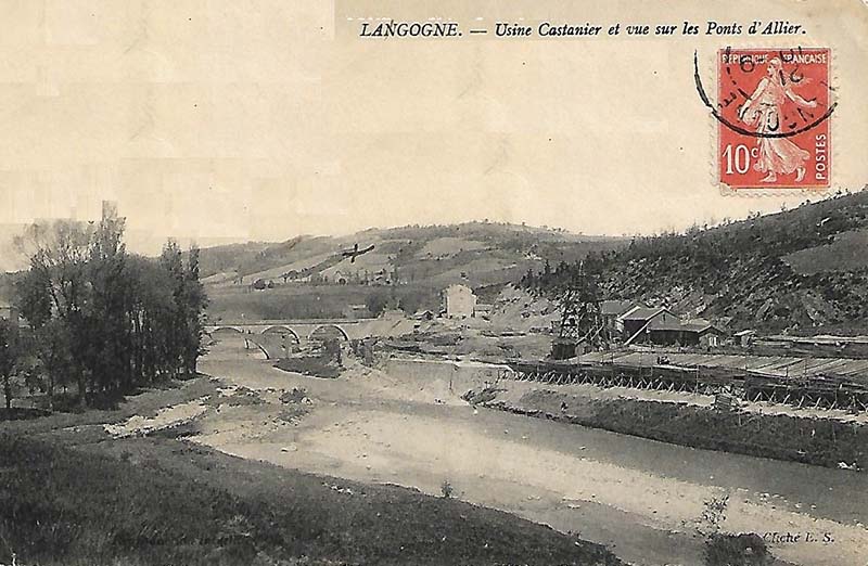 Causerie du samedi 29 juillet 2023 consacrée aux "Arbres d'ici et d'Afrique" - Carte postale Scierie Castanier en 1909