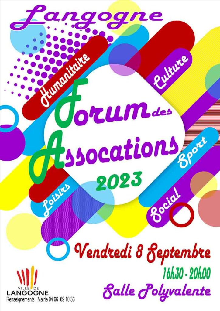 Forum des Associations du vendredi 8 septembre 2023 - Affiche