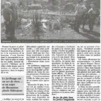 Article de L'Eveil en date du 29/06/2016 : Soyez les Bienvenus dans mon jardin !