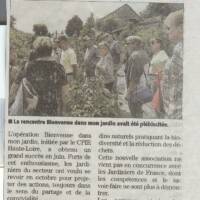 Article du Midi-Libre du 04/11/2016 sur création d'une nouvelle Association de jardins au naturel