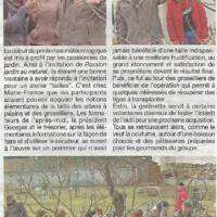 Article de La Lozère Nouvelle en date du 29 mars 2018