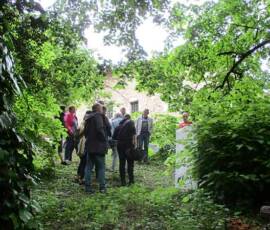 Le Château et les jardins du Pin - Devant le Cube