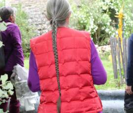 Le Château et les Jardins du Pin - La tresse de Martine, plasticienne