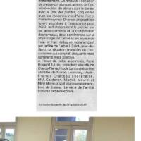 Article de La Lozère Nouvelle en date du 24 octobre 2019 - Retour sur AGE datant du 05 octobre