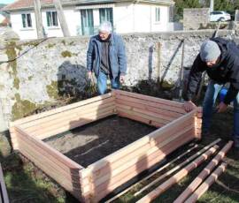 Création d'un bac potager du 5 février 2020 - Bac pour semis (progression du socle)