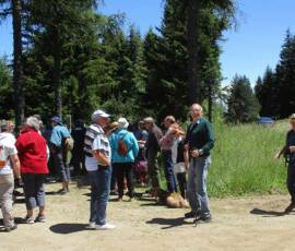 Sortie arboretum Scientifique Curie au col des 3 soeurs du 4 juillet 2020 - Arrivée sur site - on se regroupe
