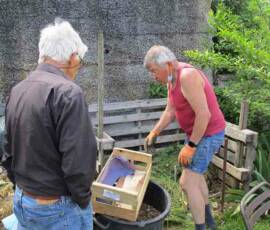 Café Compost : visite chez Merie France à Langogne le mercredi 9 juin - les ingrédients pour faire un bon compost