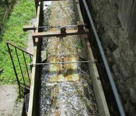 Visite du moulin de Masmejean le dimanche 27 juin 2021 - En surplomb de la roue