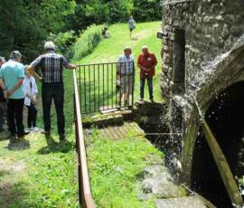 Visite du moulin de Masmejean le dimanche 27 juin 2021 - Accès aux sous-sols par groupe de 4
