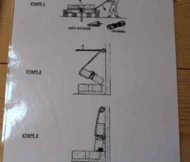 Visite du Moulin de Grandrieu en date du samedi 26 juin 2021 Visite du Moulin de Grandrieu en date du samedi 26 juin 2021 - Graphisme expliquant le levage d'une meule