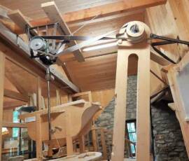 Visite du moulin de Masmejean le dimanche 27 juin 2021 - Les mécanismes de renvoisenvois