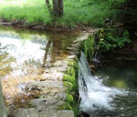 Visite du moulin de Masmejean le dimanche 27 juin 2021 - au droit de la prise d'eau