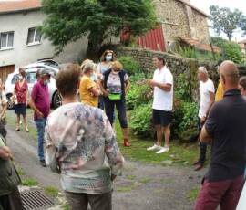Visite du 09 août 2021 au jardin des Uffernets - Accueil par Claude & Philippe