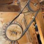 Visite du moulin des Deux Rieu du dimanche 26 juin 2022 - Mécanisme de renvoi Godets & Trémie