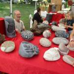 Fêtes des plantes au château de Chavaniac La Fayette les 4 & 5 juin 2022 Paul MIALHE et ses pierres de la Durance taillées