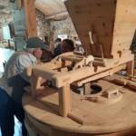 Visite du moulin de Trespis du samedi 25 juin 2022 - Explications du principe de la meule