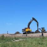 Visite du centre de traitement des déchets à Mende en date du 1er juin 2022 - Carottage sur terrain réaménagé