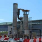 Visite du centre de traitement des déchets à Mende en date du 1er juin 2022 - Torchère en sortie de récupération des gaz
