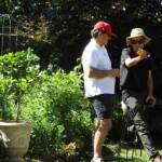 Visite au jardin des Uffernets du dimanche 17 juillet 2022 - Claude et Paul en pleine explication