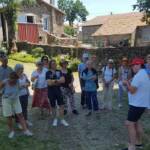 Visite au jardin des Uffernets du dimanche 17 juillet 2022 - Accueil par Claude, La visite guidée commence