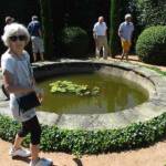 Visite à Ambert du 24 juin - Le Jardin du citoyen Romain chez Denise VIGNY - Le plan d'eau au nénuphar & poissons rouges