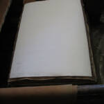 Visite à Ambert du 24 juin - Le moulin à papier Richard de Bas - Feuille déposée avec filigrane