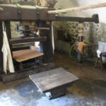 Visite à Ambert du 24 juin - Le moulin à papier Richard de Bas - Presse avec cabestan