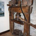 Visite à Ambert du 24 juin - Le moulin à papier Richard de Bas - Ancienne presse