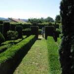 Visite à Ambert du 24 juin - Le Jardin du citoyen Romain chez Denise VIGNY - Perspectives sur œuvre d'art