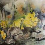 "Les artistes sont au jardin" - Journées des 30 juin & 01 juillet - Toile Gabrielle