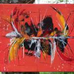 "Les artistes sont au jardin" - Journées des 30 juin & 01 juillet - Toile Patricia