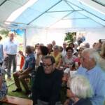 Causerie du samedi 29 juillet 2023 consacrée aux "Arbres d'ici et d'Afrique" - Le barnum se remplit