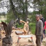 Sortie chez Vincent Bernard au Savignier du 15 juin 2024 - L'atelier en extérieur de Vincent