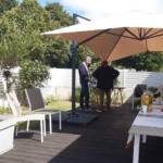 Ouverture du jardin des Pouchin(s) à Naussac le dimanche 30 juin 2024 - on profite à 2 de cette belle matinée