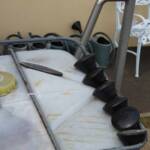 Ouverture du jardin des Pouchin(s) à Naussac le dimanche 30 juin 2024 - un des récupérateurs d'eau