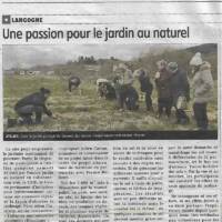 Parution de L'Eveil Hebdo en date du 27 avril 2023 relatif à l'atelier « Mieux adapter notre jardin aux nouvelles conditions climatiques » du 22 avril