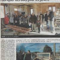 Parution de La Lozère Nouvelle en date du 08 février 2020 relative à l'atelier de fabrication de bacs potagers du 05 février 2020