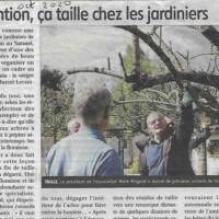 Parution de La Lozère Nouvelle en date du 08 octobre 2020 relative à la taille des arbres à noyaux chez Loly & Marcel du 08 octobre 2020