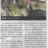Parution de La Lozère Nouvelle en date du 13 mai 2023 relative au troc annuel de printemps du 13 mai sous la halle de Langogne