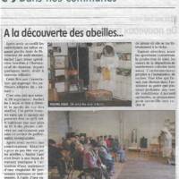 Parution de La Lozère Nouvelle en date du 26 septembre 2020 relative à la sortie faite à la miellerie de Chateauneuf de randon le 26 septembre 2020